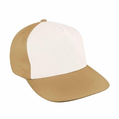 Contrast Front Canvas Self Strap Flat Brim