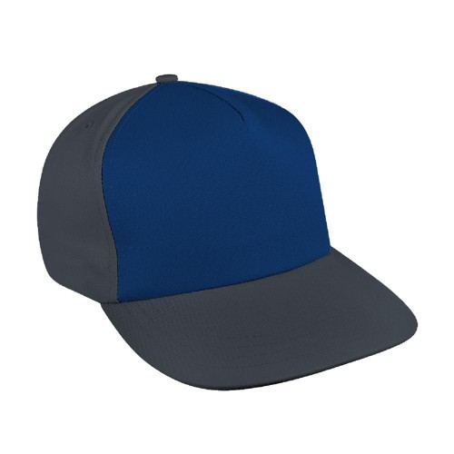 Contrast Front Brushed Leather Flat Brim