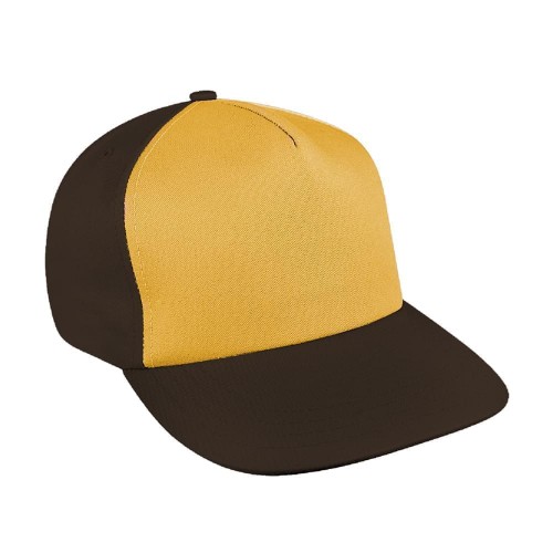 Contrast Front Brushed Snapback Flat Brim