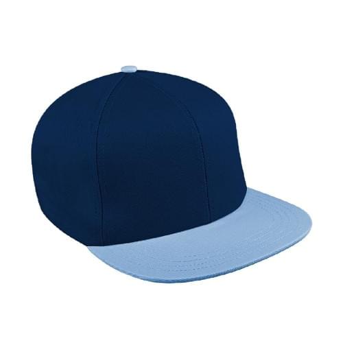 Two Tone Wool Self Strap Flat Brim