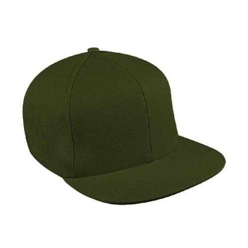 Solid Color Organic Slide Buckle Flat Brim