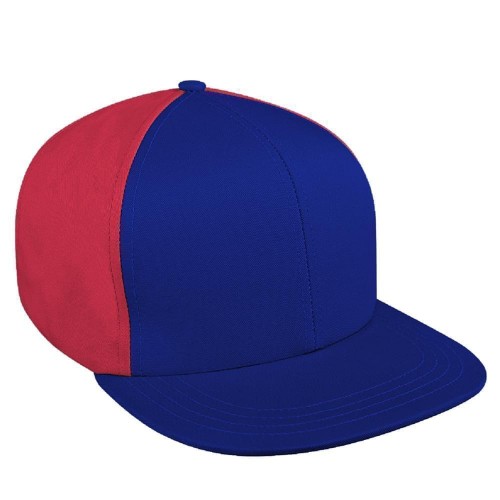 Contrast Back Organic Velcro Flat Brim