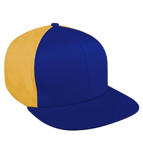 Contrast Back Wool Velcro Flat Brim