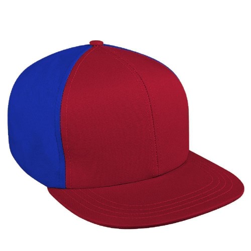 Contrast Back Denim Snapback Flat Brim