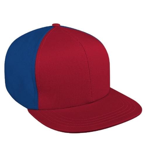 Contrast Back Brushed Velcro Flat Brim