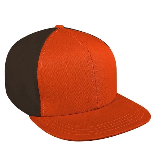 Contrast Back Brushed Snapback Flat Brim