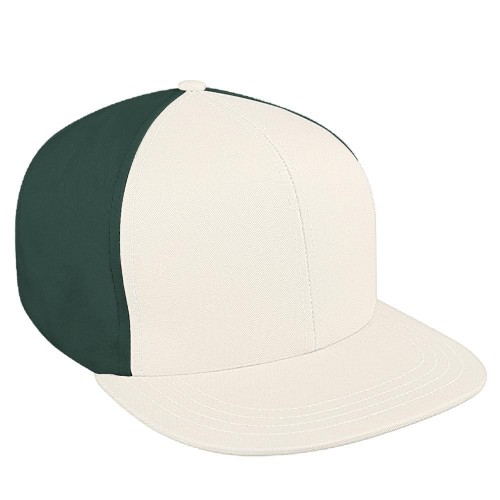 Contrast Back Ripstop Slide Buckle Flat Brim