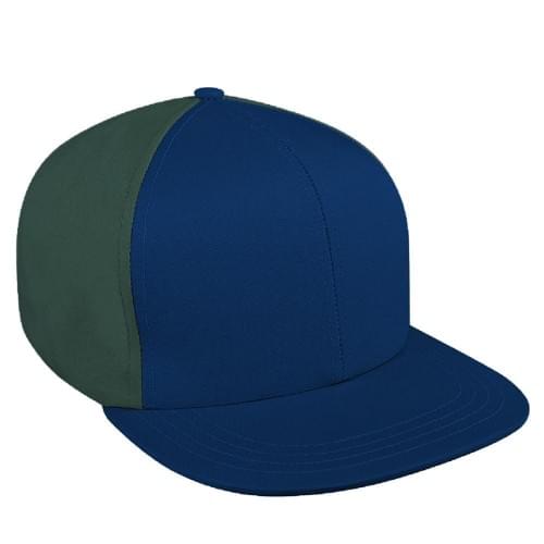 Contrast Back Canvas Snapback Flat Brim