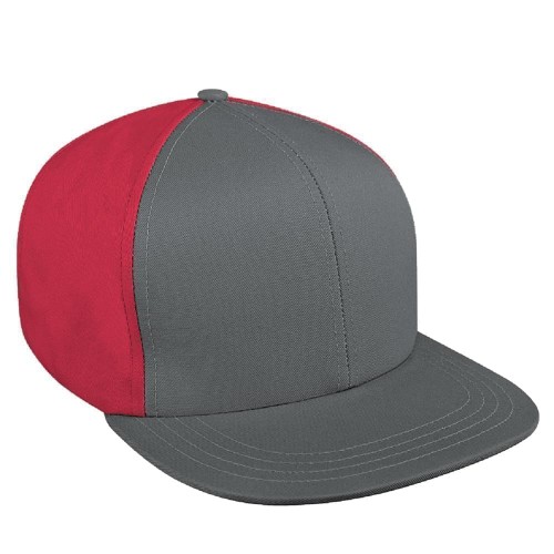 Contrast Back Pro Knit Self Strap Flat Brim