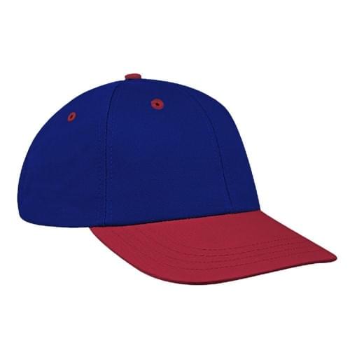 Royal Blue-Red Canvas Snapback Lowstyle