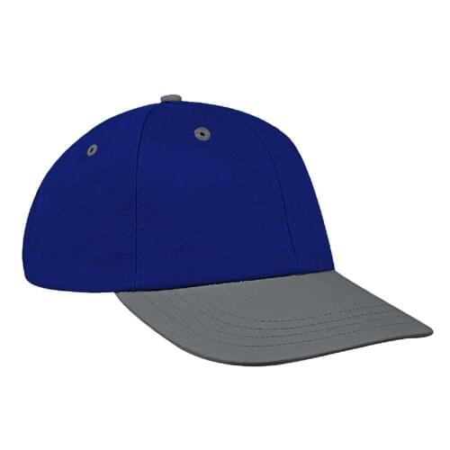 Royal Blue-Light Gray Twill Stretchfit Lowstyle