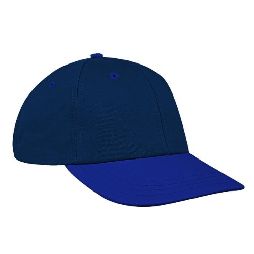 Navy-Royal Blue 2 Tone Vented Lowstyle Duck Snaptab Baseball Cap