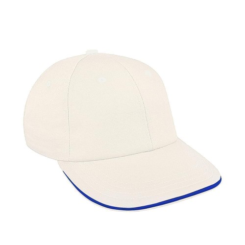 White-Royal Blue Brushed Self Strap Lowstyle