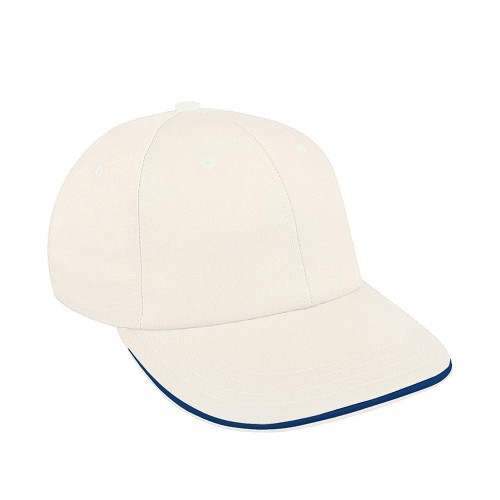 White-Navy Brushed Leather Lowstyle