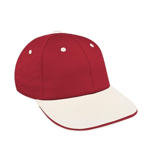 Red-White Canvas Snapback Lowstyle