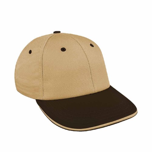 Khaki-Black Canvas Snapback Lowstyle