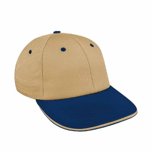 Khaki-Navy Canvas Snapback Lowstyle
