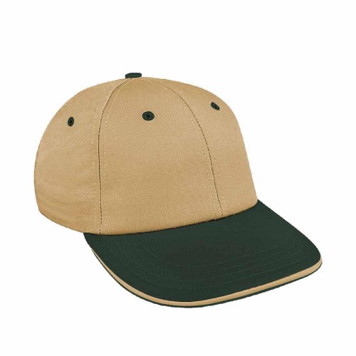 Khaki-Hunter Green Canvas Snapback Lowstyle