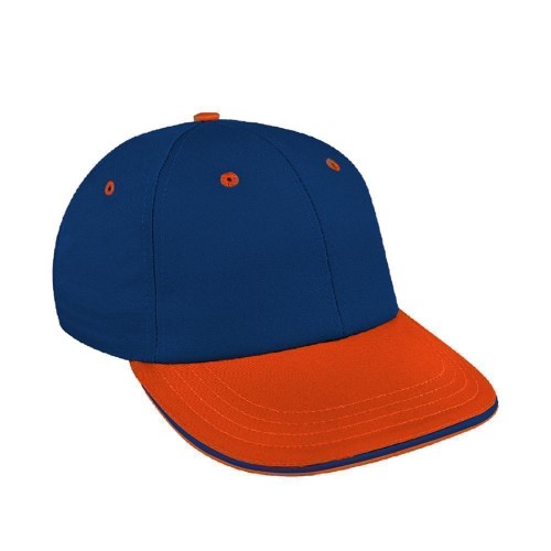 Navy-Orange Canvas Velcro Lowstyle