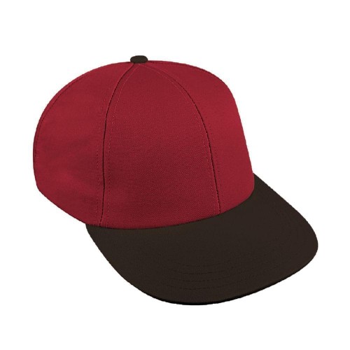 Red-Black Canvas Snapback Lowstyle