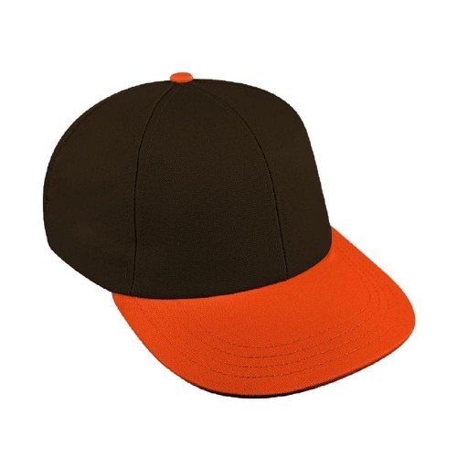 Black-Orange Canvas Snapback Lowstyle