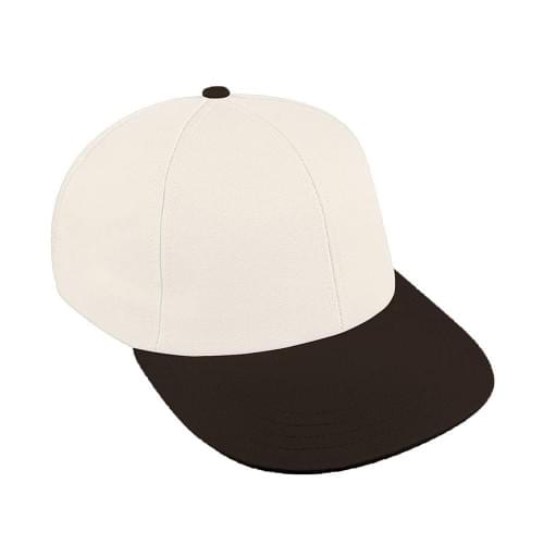 White-Black Canvas Slide Buckle Lowstyle