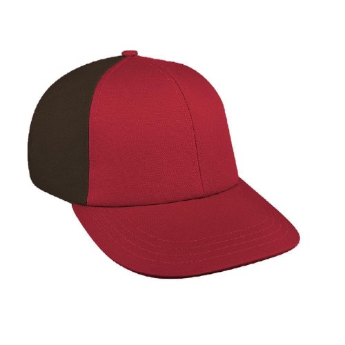 Red-Black Canvas Snapback Lowstyle