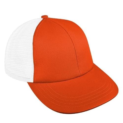 Orange-White Meshback Velcro Lowstyle