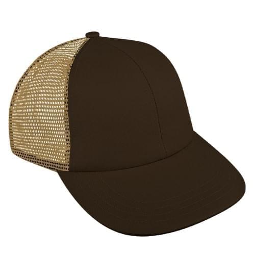 Black-Khaki Meshback Snapback Lowstyle