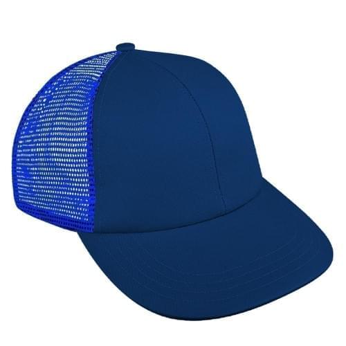Navy-Royal Blue Meshback Snapback Lowstyle