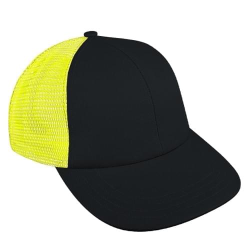 Dark Gray-Safety Green Meshback Snapback Lowstyle