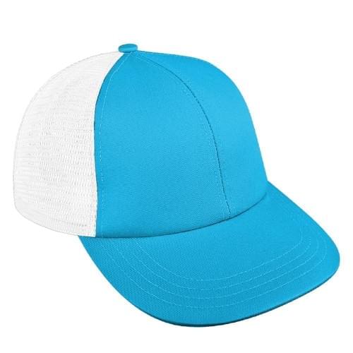 Turquoise-White Meshback Velcro Lowstyle