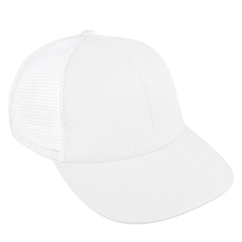 White Meshback Snapback Lowstyle