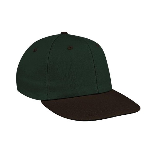 Hunter Green-Black 2 Tone Vented Prostyle Duck Velcro Baseball Cap