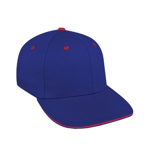 Royal Blue-Red Canvas Snapback Prostyle
