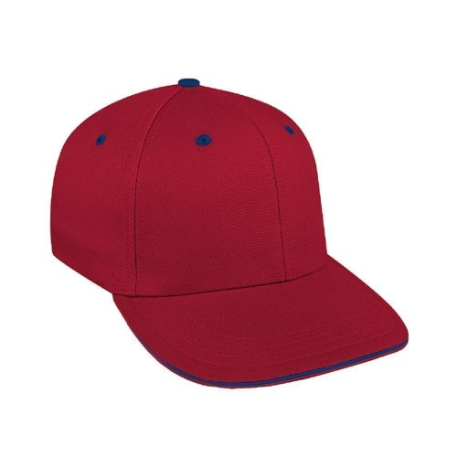 Red-Navy Canvas Snapback Prostyle