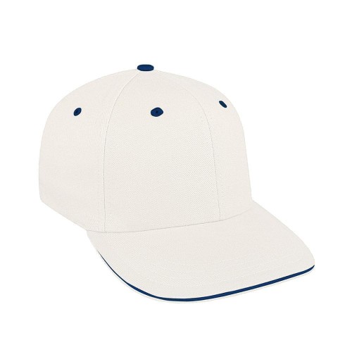 White-Navy Canvas Leather Prostyle