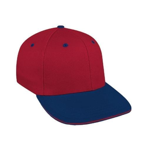 Red-Navy Canvas Snapback Prostyle