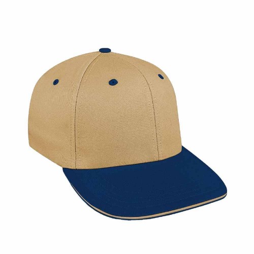Khaki-Navy Canvas Leather Prostyle