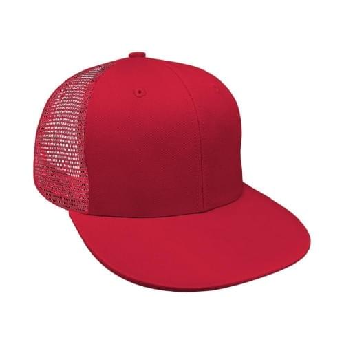Red Eyelets Mesh Back Snapback Prostyle