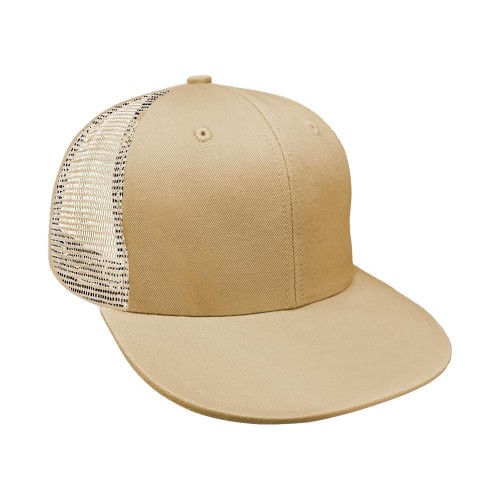 Khaki Eyelets Mesh Back Snapback Prostyle
