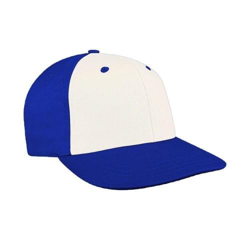 White-Royal Blue Canvas Snapback Prostyle