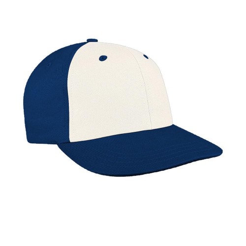 White-Navy Canvas Snapback Prostyle