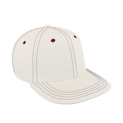 White-Red Canvas Self Strap Prostyle