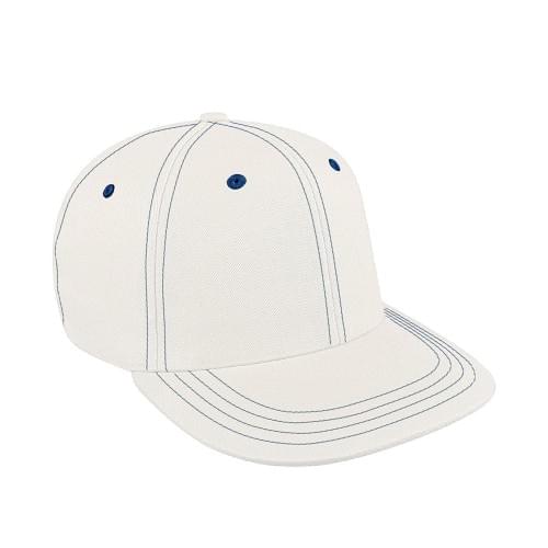 White-Navy Canvas Self Strap Prostyle