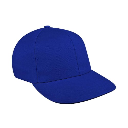 Royal Blue Solid Prostyle Duck Velcro Baseball Cap