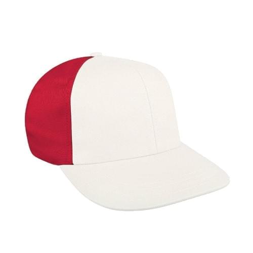 White-Red Canvas Self Strap Prostyle