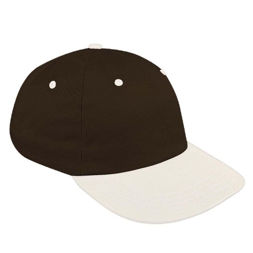 Black-White Canvas Slide Buckle Dad Cap