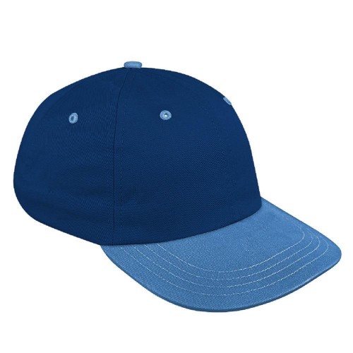 Two Tone Eyelets Wool Self Strap Dad Cap
