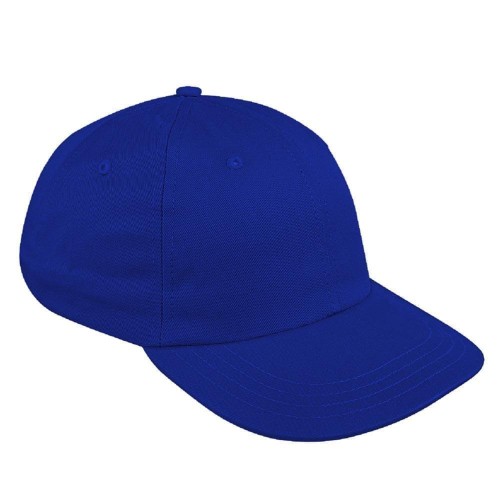 Royal Blue Canvas Self Strap Dad Cap